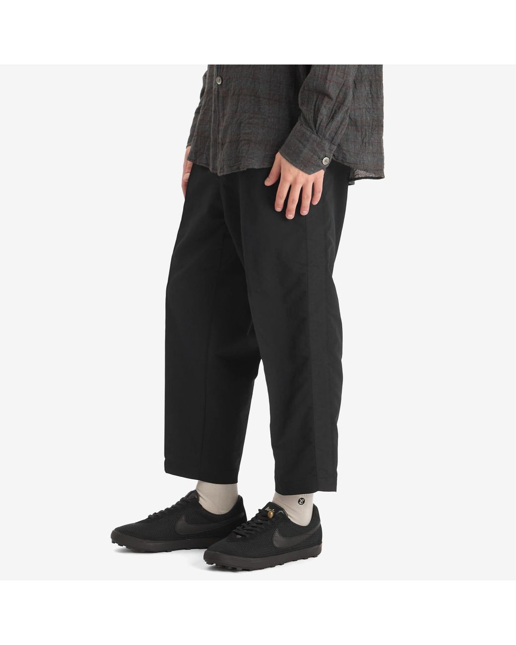 Nanamica Alphadry Cropped Trousers in Black for Men | Lyst