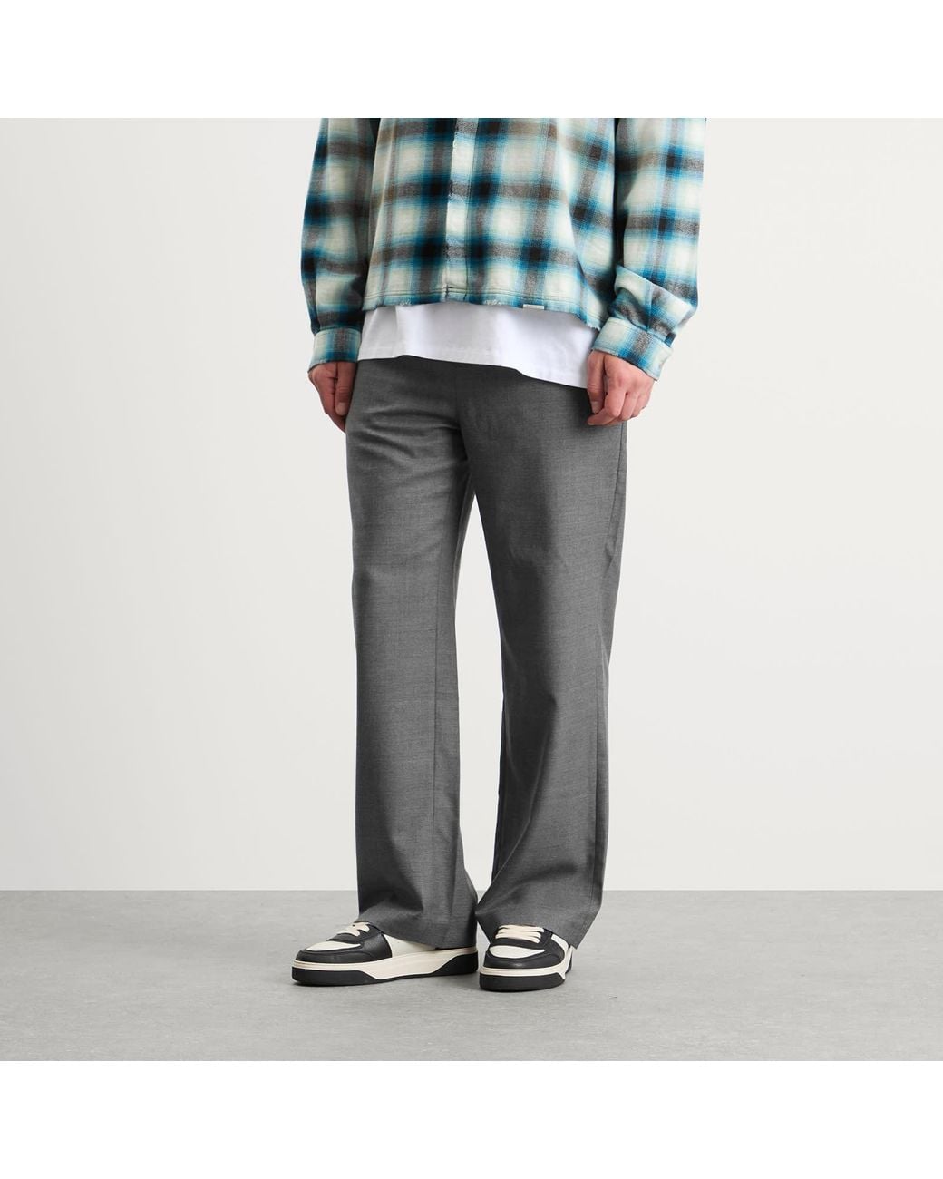 Represent Gray Wool Pant for men