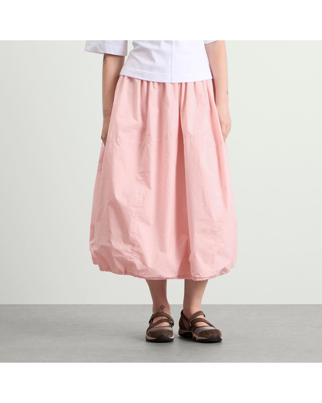 YMC Parachute Midi Skirt in Pink | Lyst