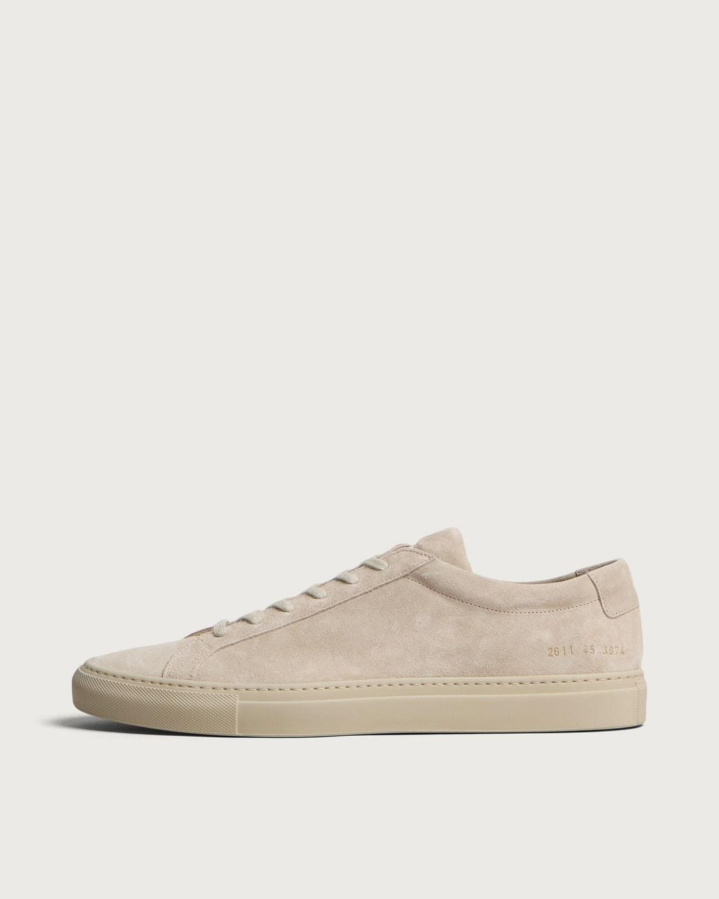 Common Projects Natural Achilles Suede Sneakers for men