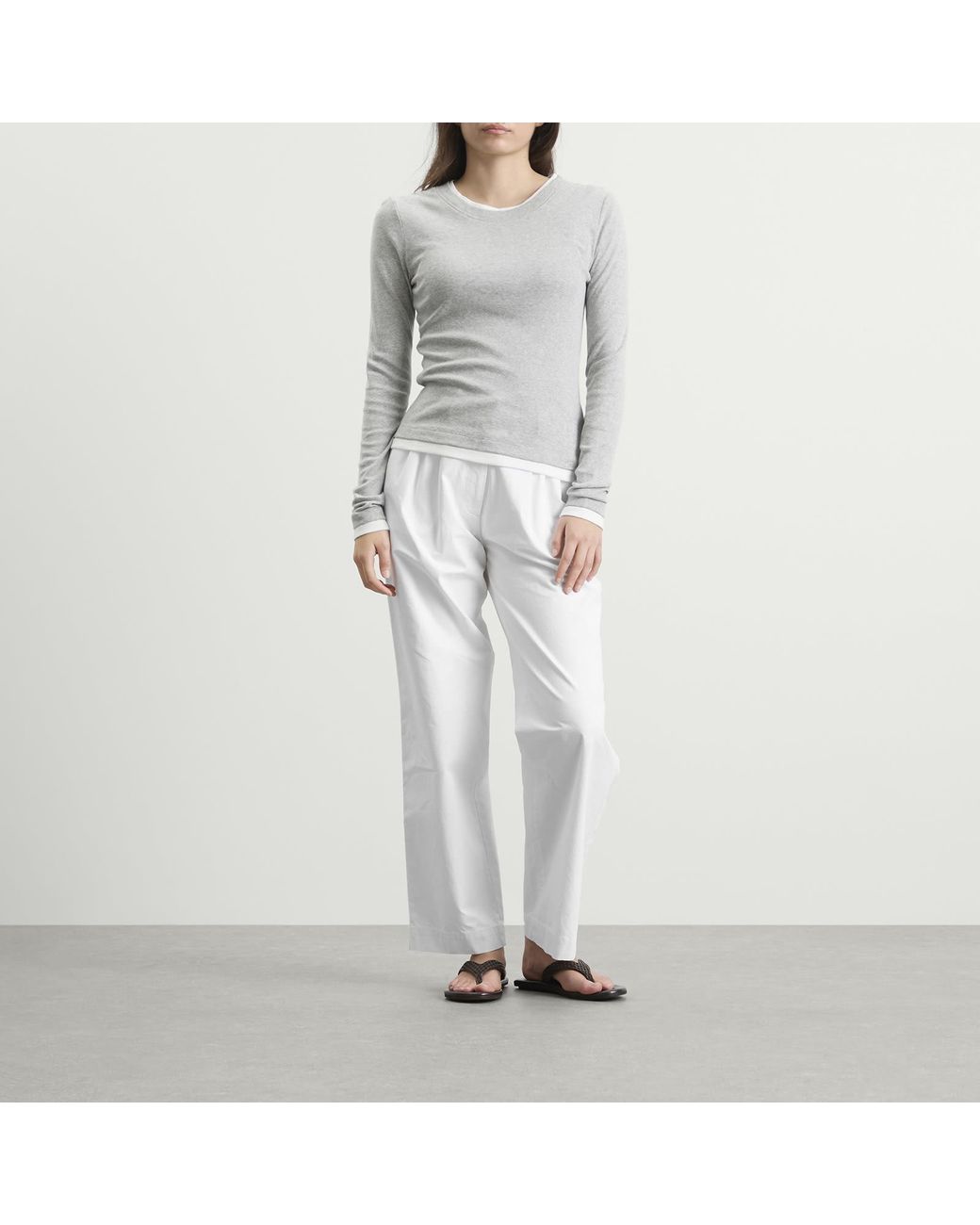 NOTHING WRITTEN White Lena Trouser