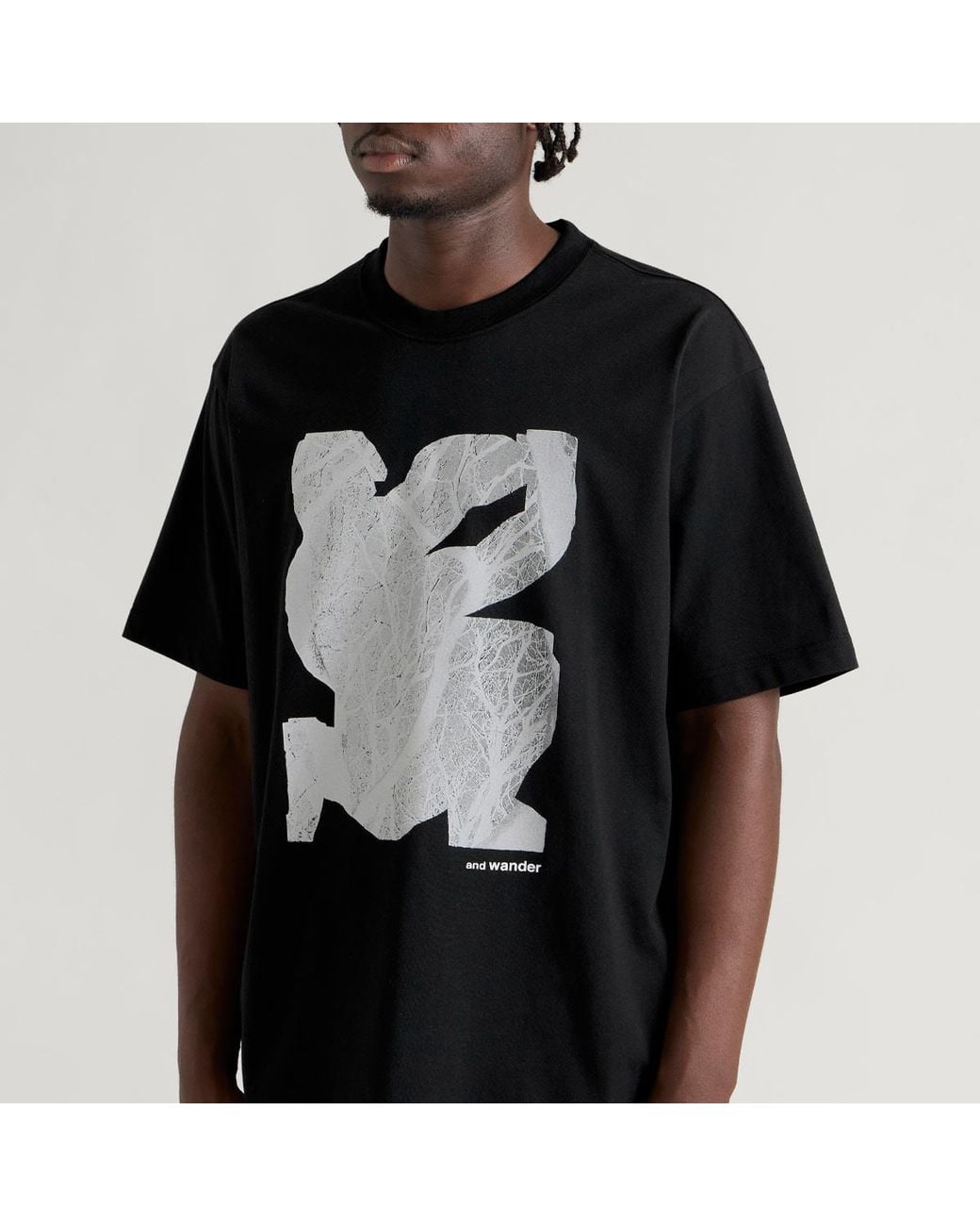 And Wander Black Greykjavík Tree By Siggi Odds T-Shirt for men