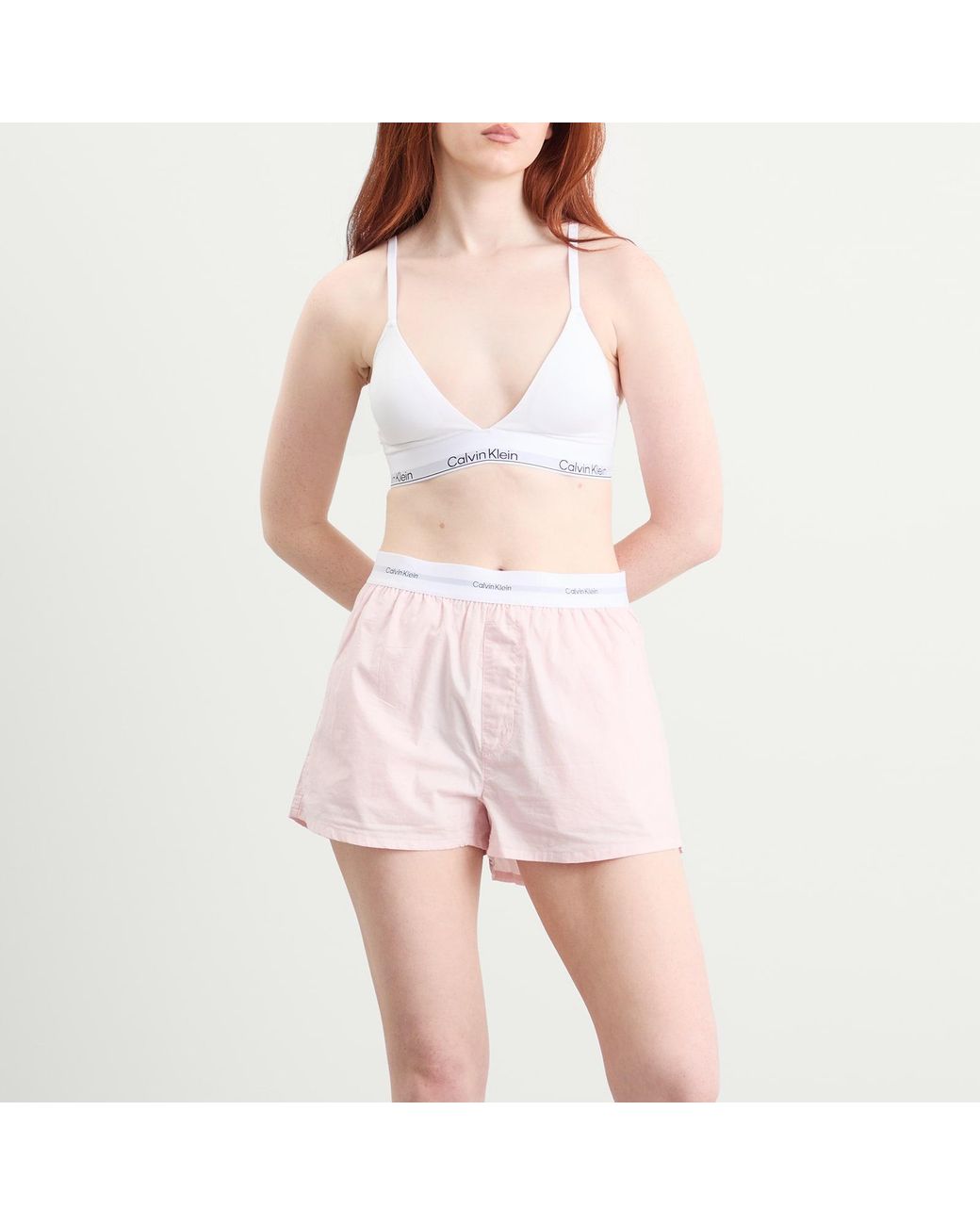 Calvin Klein White Icon Lightly Lined Triangle Bra