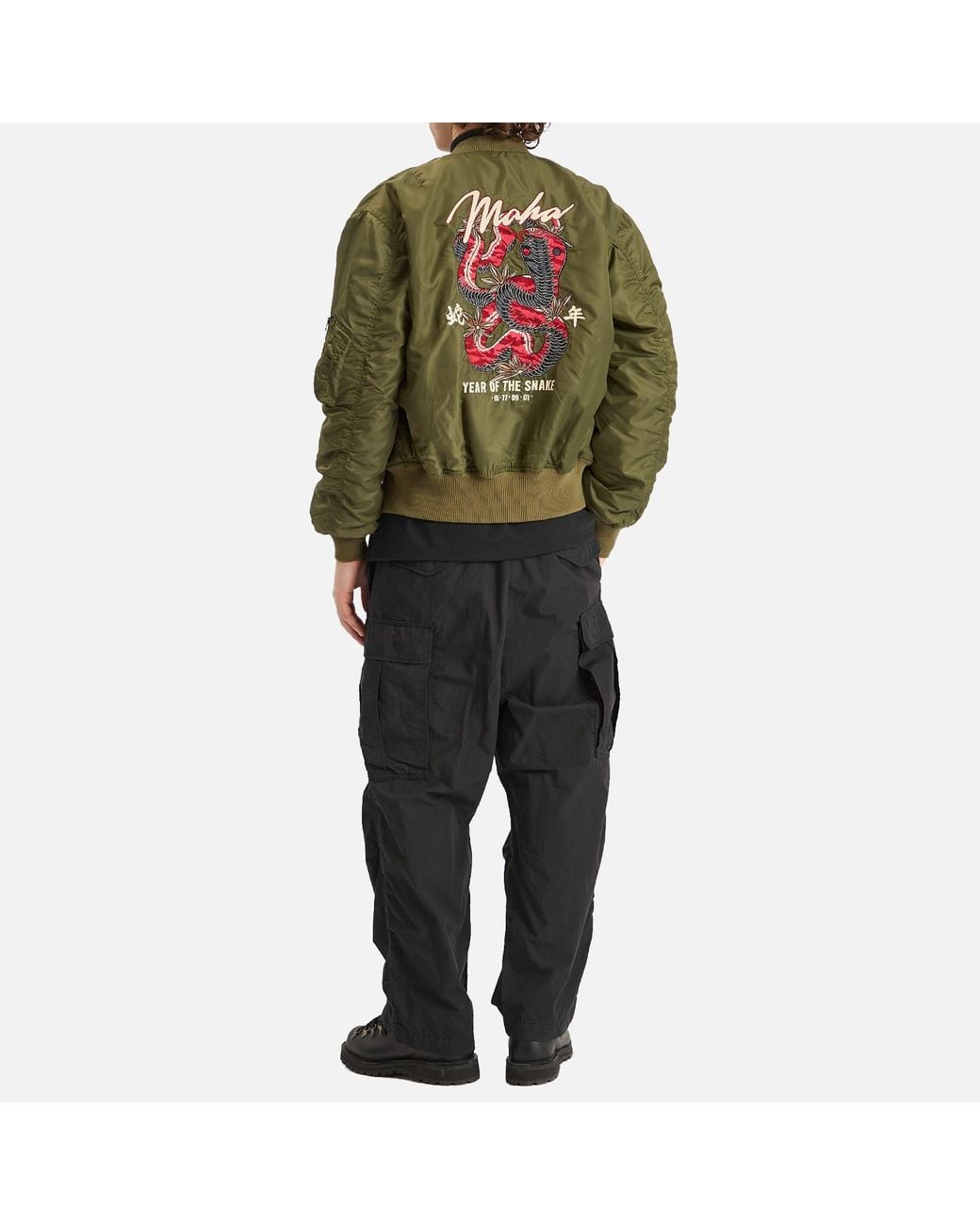 Maharishi Year Of The Snake Ma-1 Flight Jacket in Green for Men | Lyst