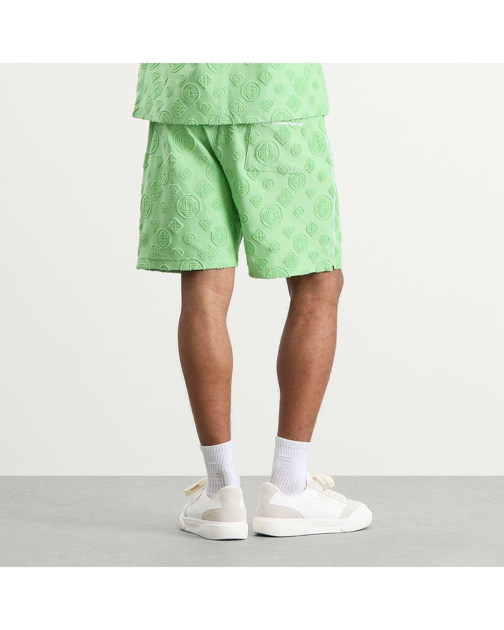 Casablanca Green Towelling Monogram Short for men