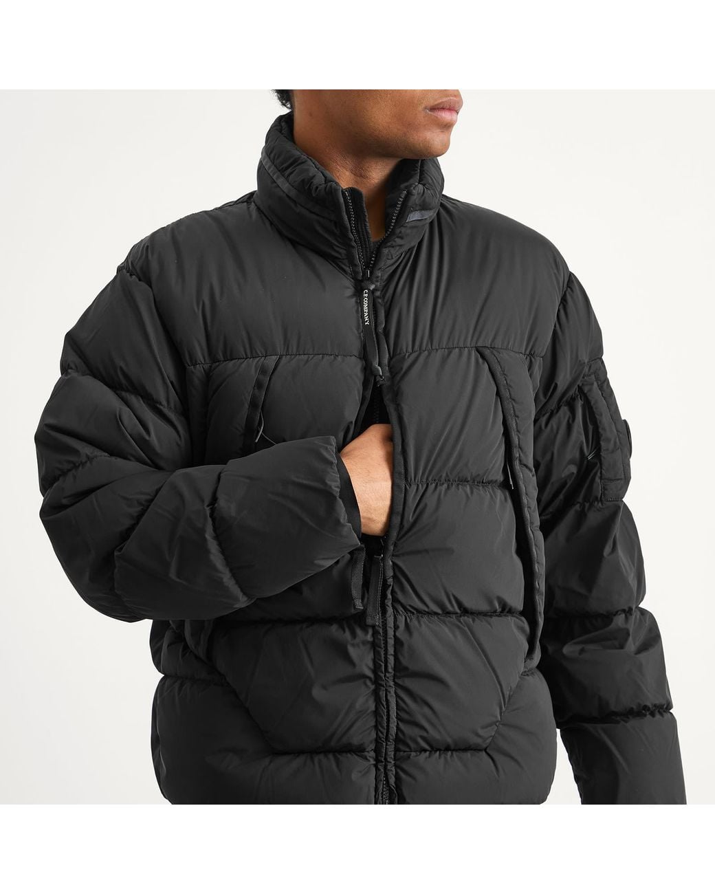 C P Company Black Nycra R Jacket for men