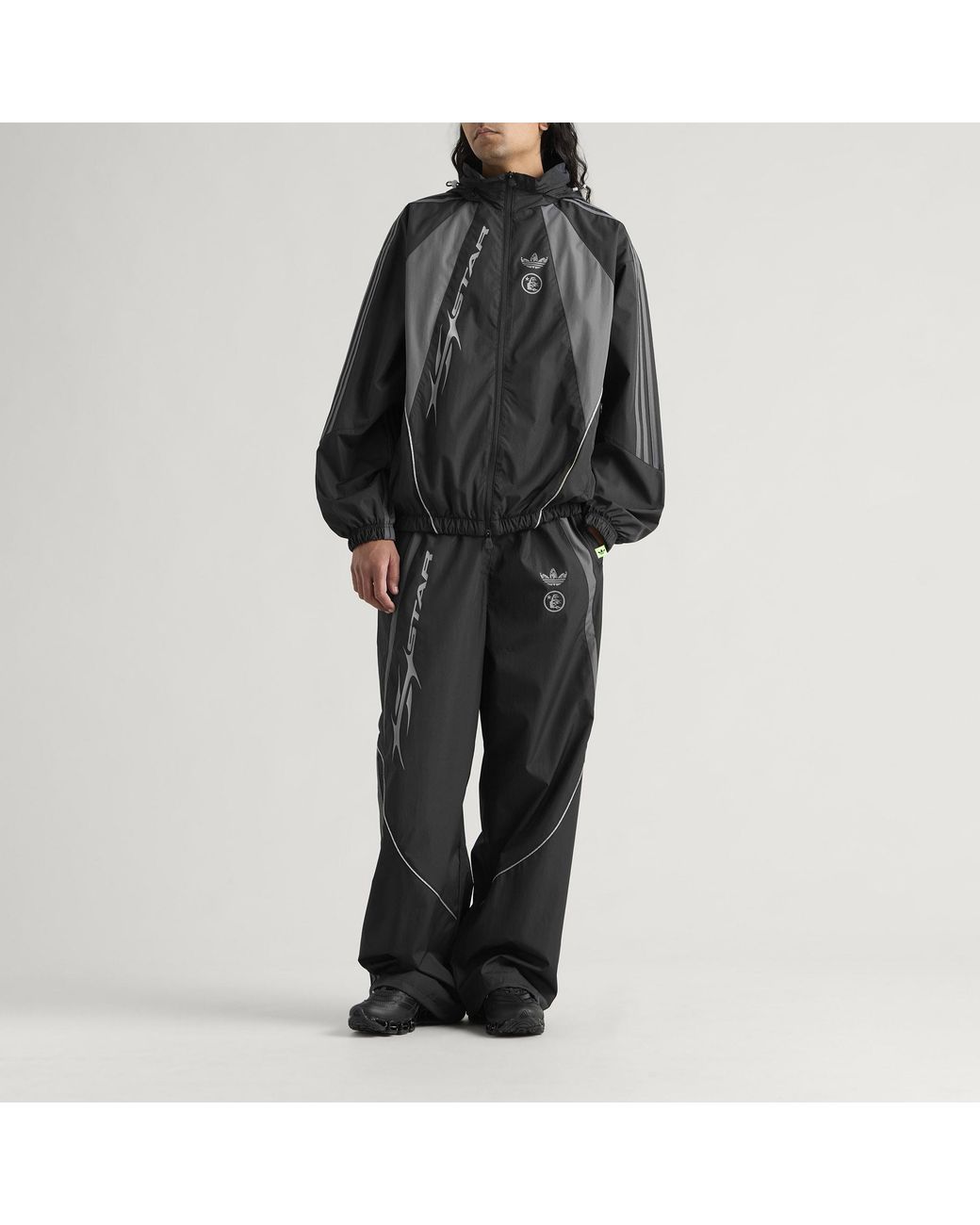 Adidas Black X Hellstar Track Jacket for men
