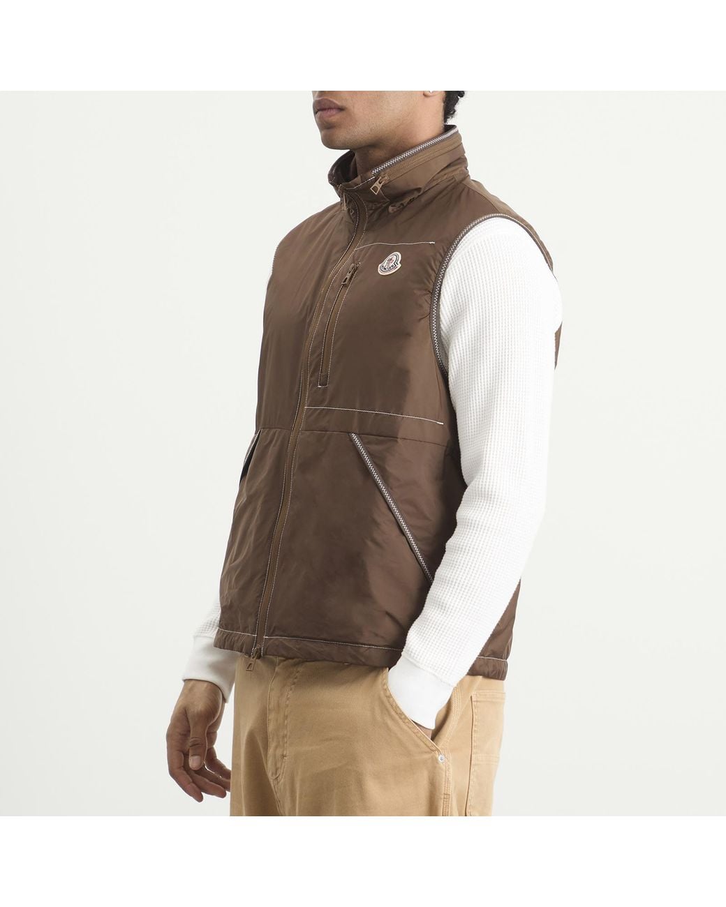 Moncler Brown Ansiei Vest for men