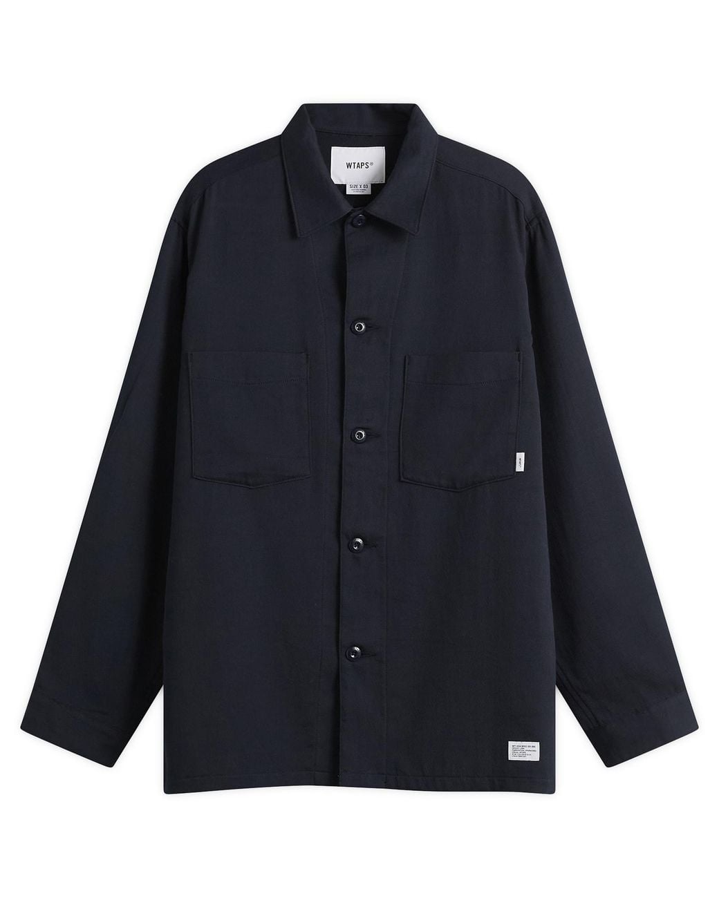 (w)taps Blue Cbw Long Sleeve Shirt for men