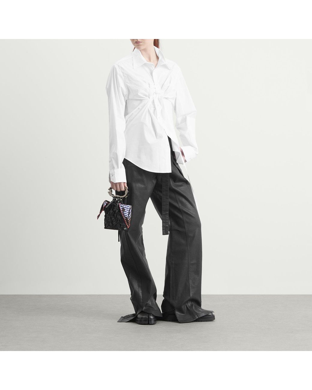OTTOLINGER White Twisted-Pleat Tailored Shirt