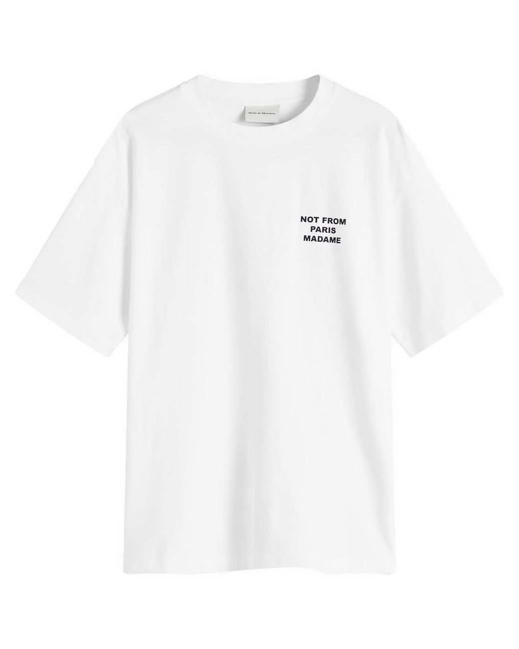 Tシャツ・カットソー DROLE DE MONSIEUR NOT FROM PARIS MADAME TEE Drôle De Monsieur Not From Paris Madame T-shirt | White