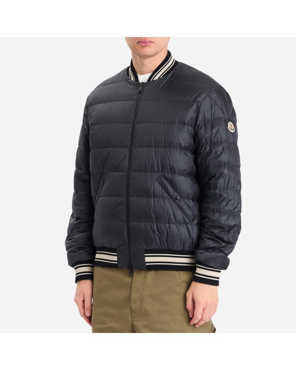 Moncler Black Vennes Bomber Jacket for men