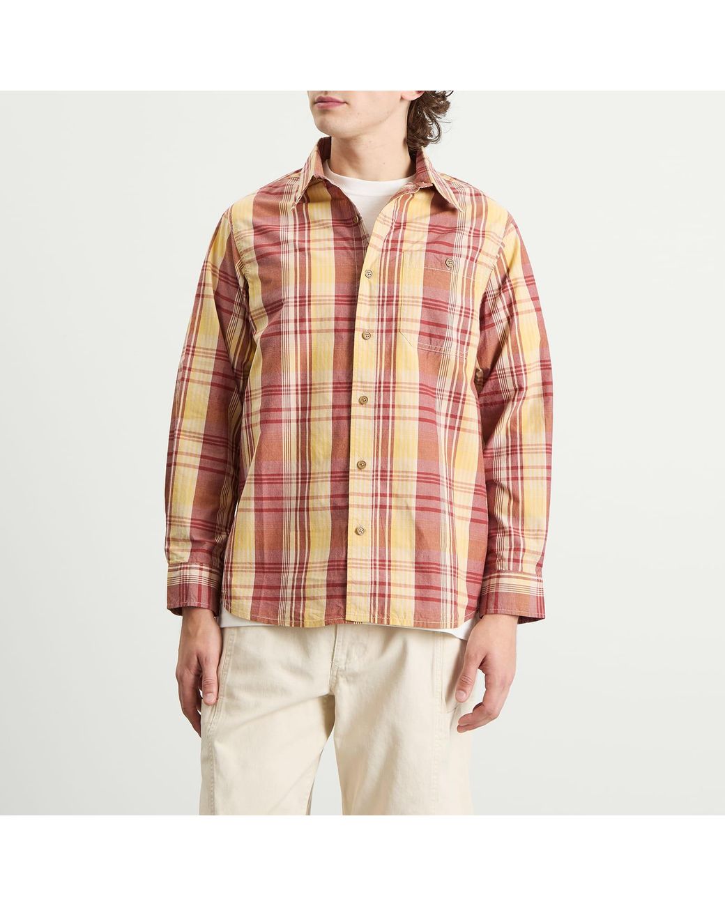 Gramicci Pink Broadcloth Stance Shirt for men