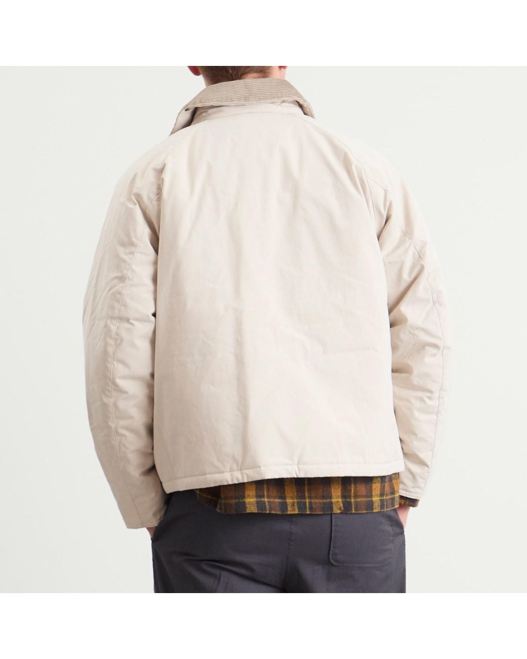 Barbour Padded Transport Jacket in Natural for Men | Lyst
