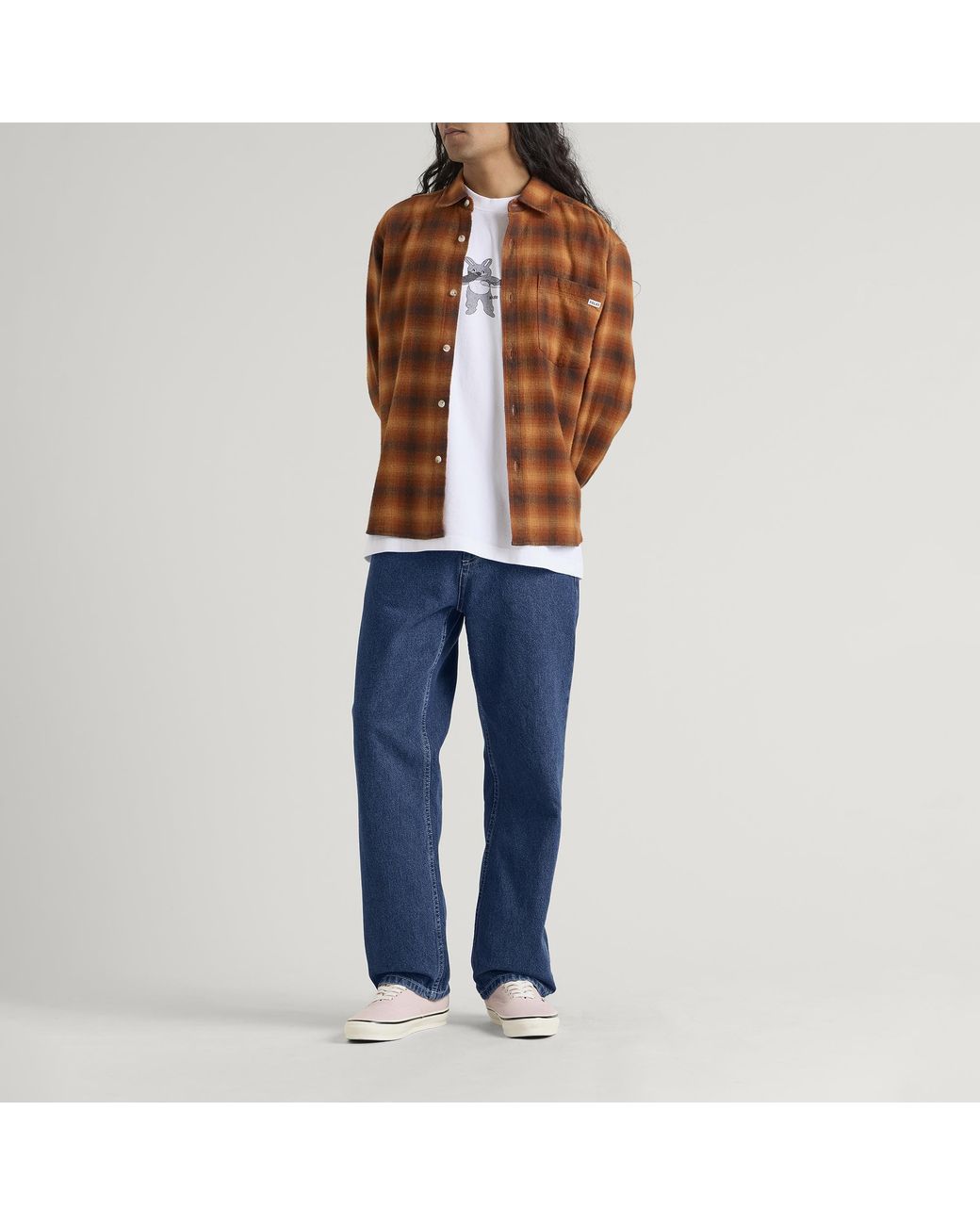 POLAR SKATE Blue 91 Loose Straight Jeans for men
