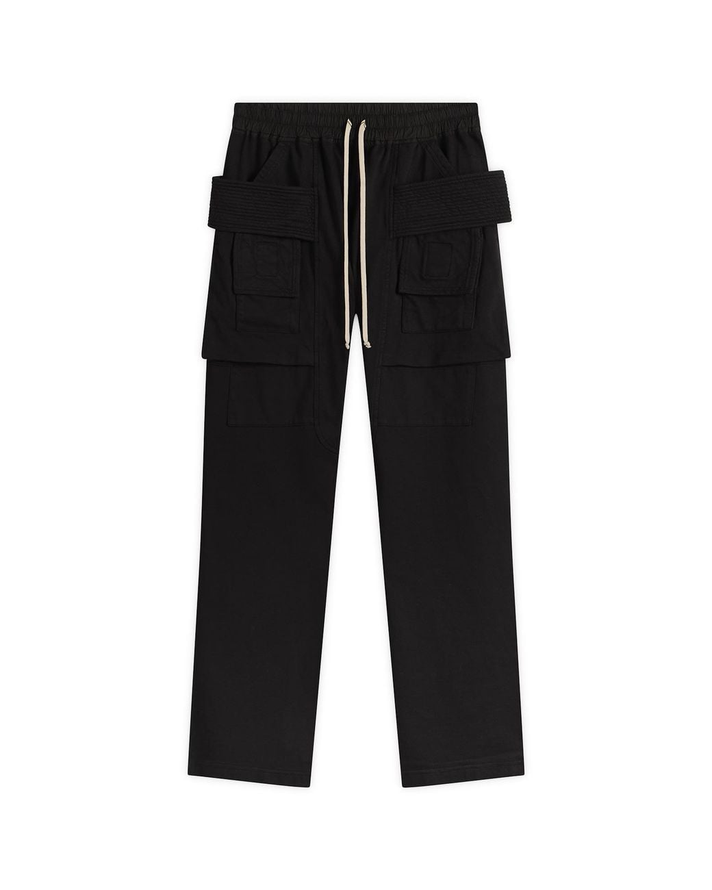 Rick Owens Black Creatch Cargo Trousers for men