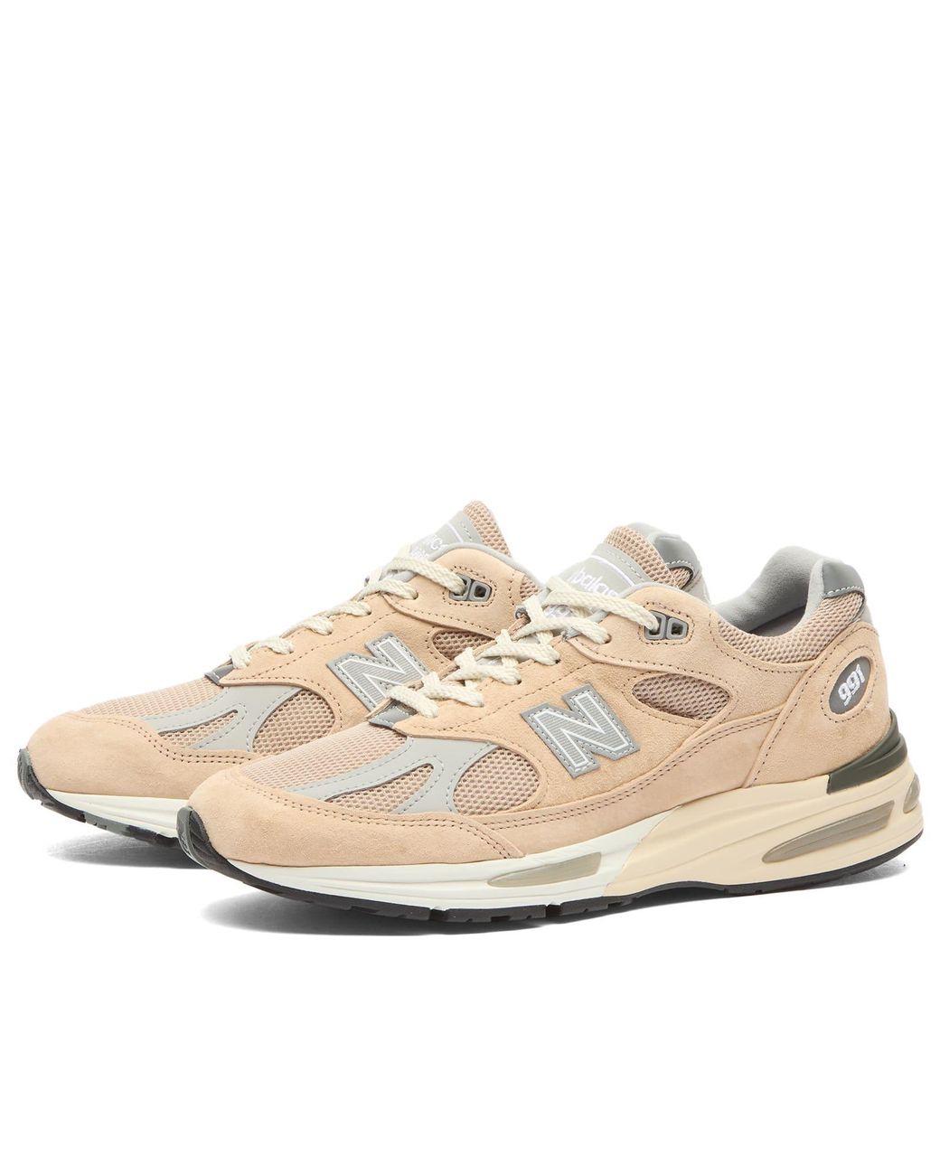 New Balance White U991Be2 Sneaker Made