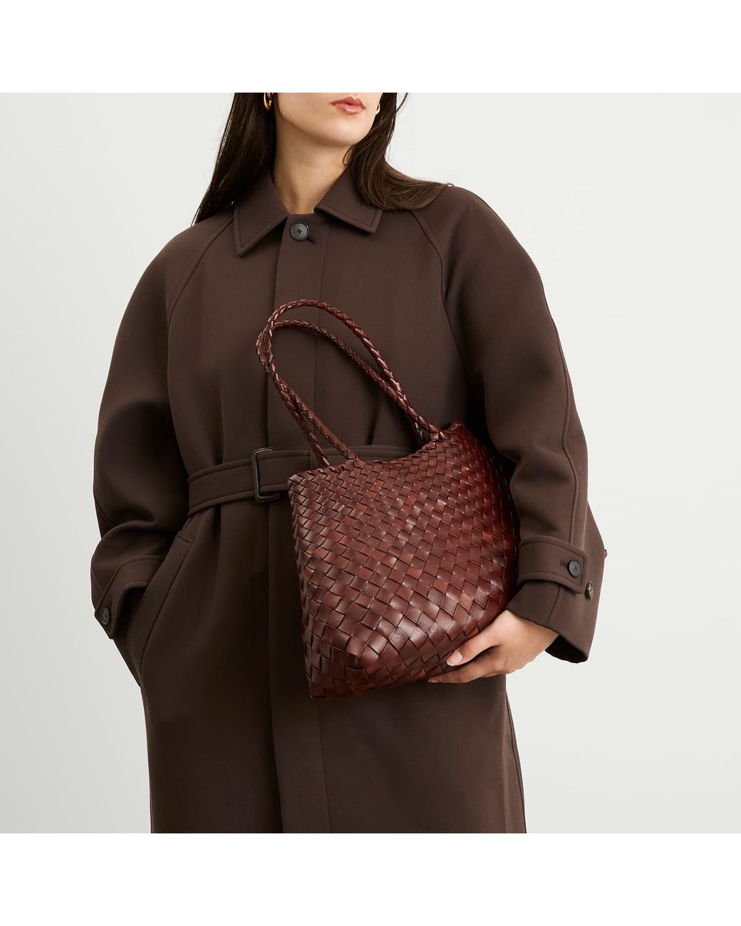 Dragon Diffusion Brown Santa Croce Large Bag
