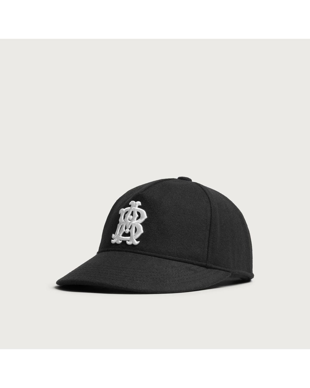 About Blank Black Monogram Cap for men