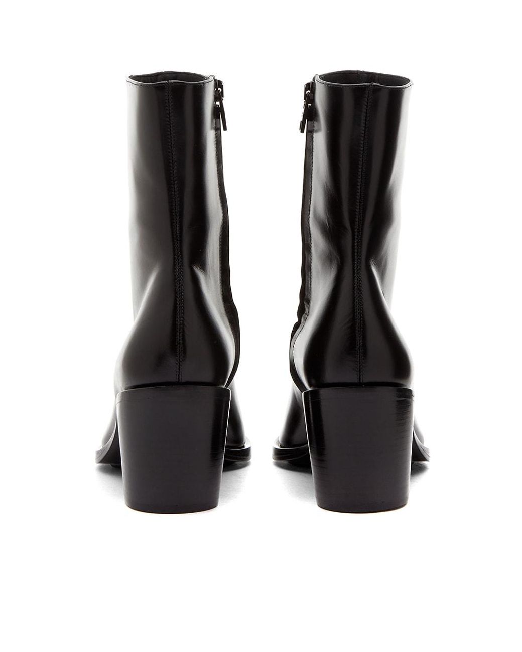 McQueen Metal Toe Cap Ankle Boot in Black | Lyst display picture 1