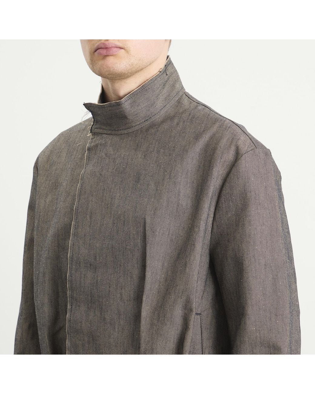 EBIT Green Inverted Pleat Gaberdine Jacket for men