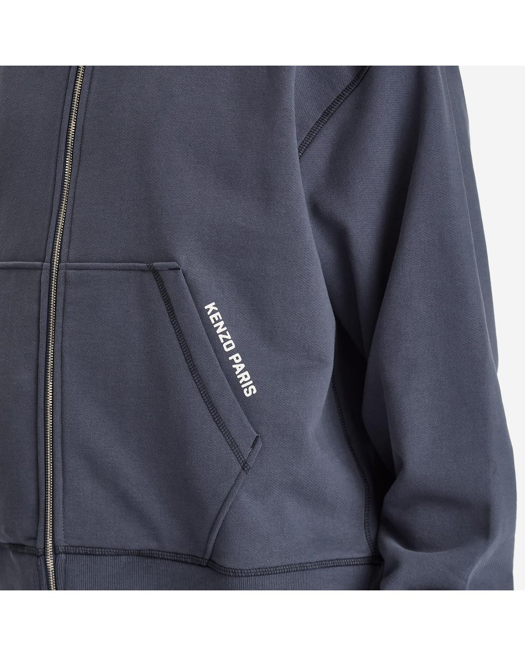 【送料関税込】Kenzo Gots Jungle Elephant Full Zip Hoodie KENZO Gots Jungle Elephant Full Zip Hoodie in Blue for Men