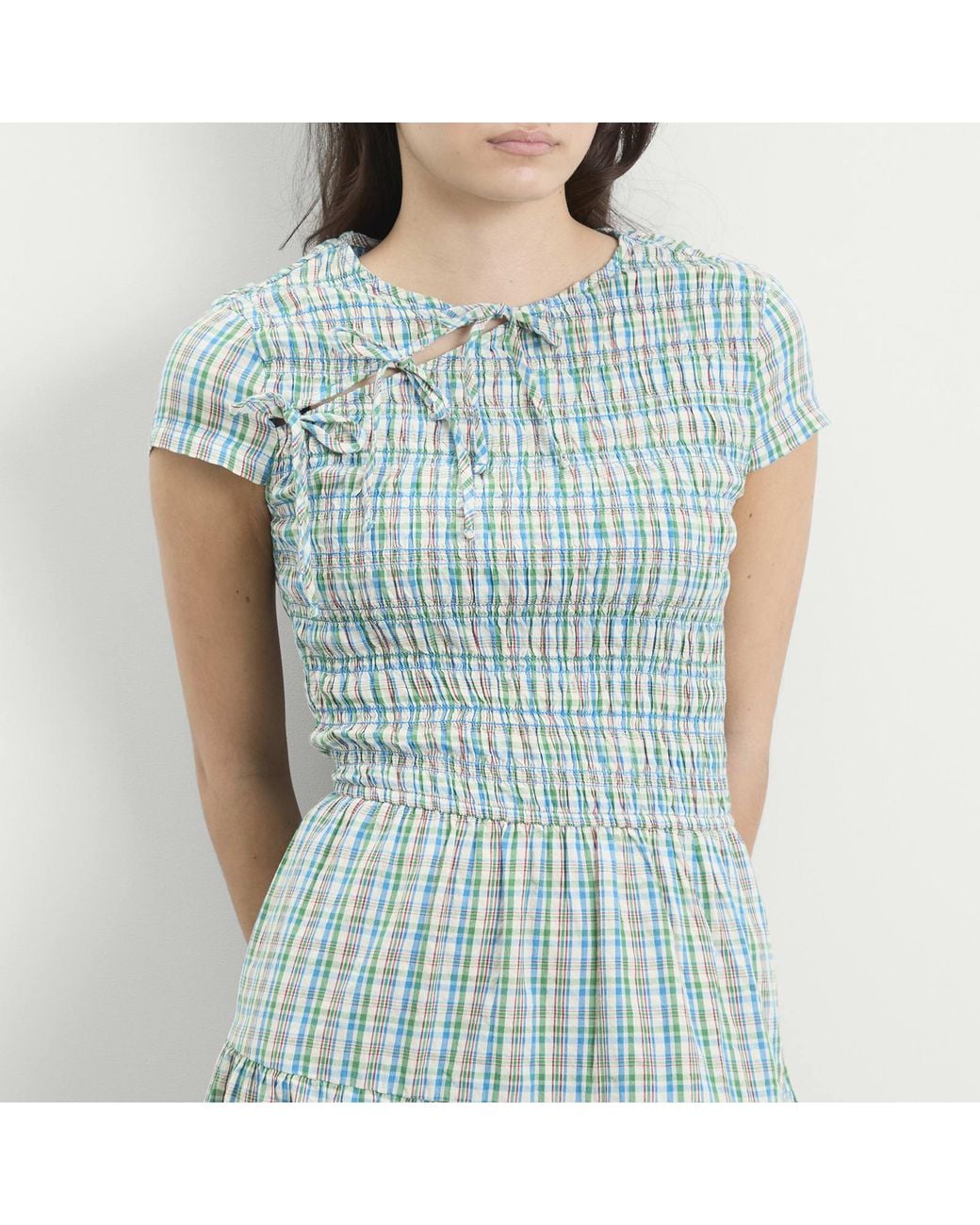 Damson Madder Green Ebba Midi Dress