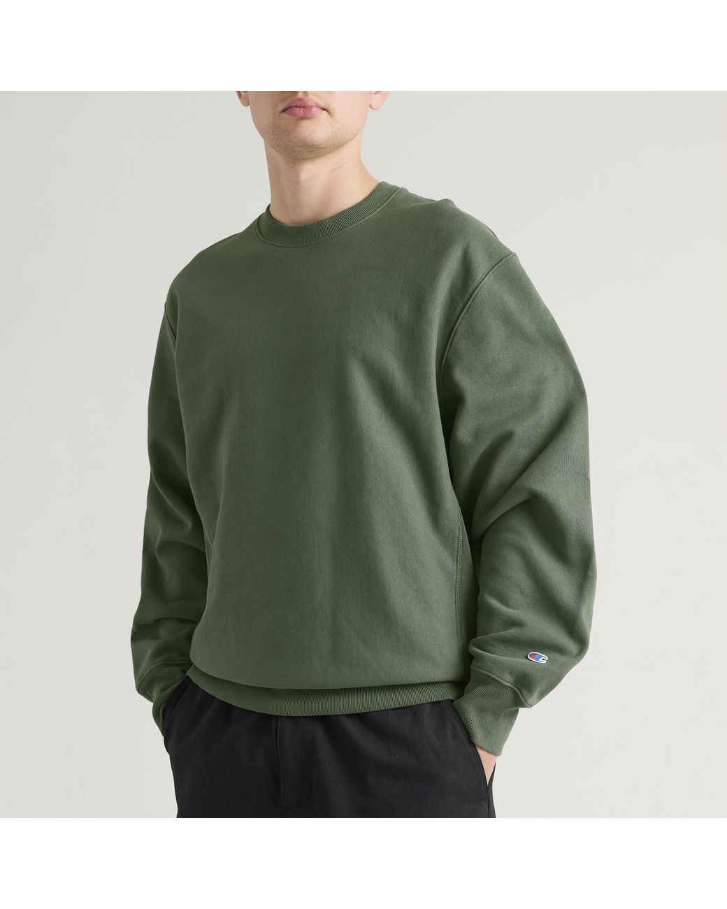 Champion Green Reverse Weave Relaxed Sweatshirt for men