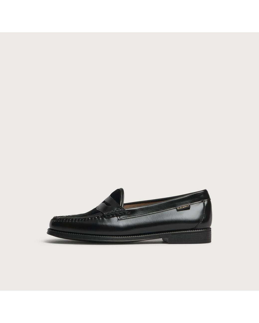 G.H.BASS Black Easy Weejun Penny Velvet Loafers