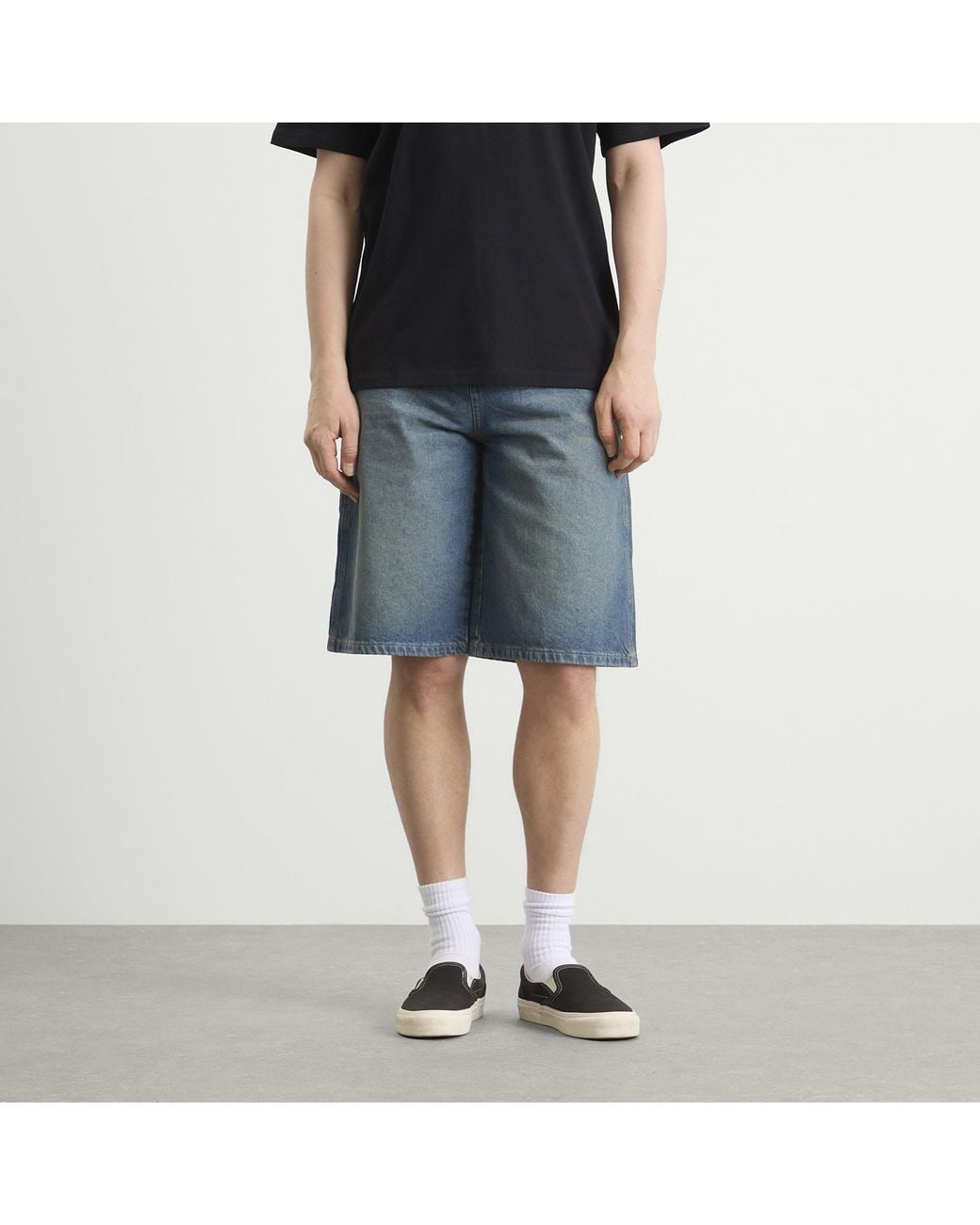Dickies Blue 958 Loose Denim Shorts for men