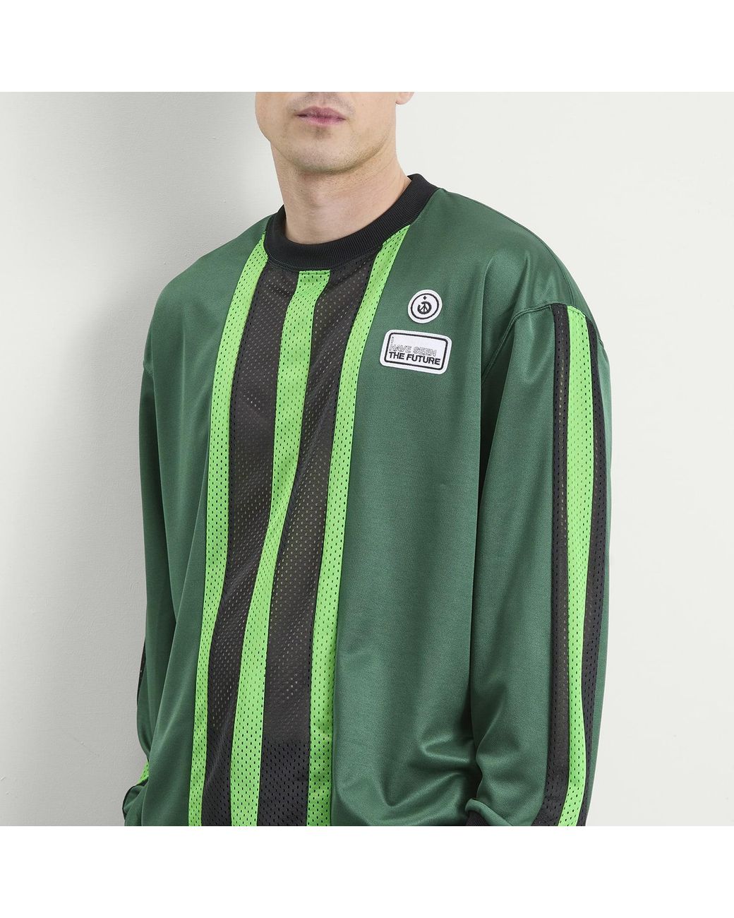 Nomarythm Textile Green Football T-Shirt for men