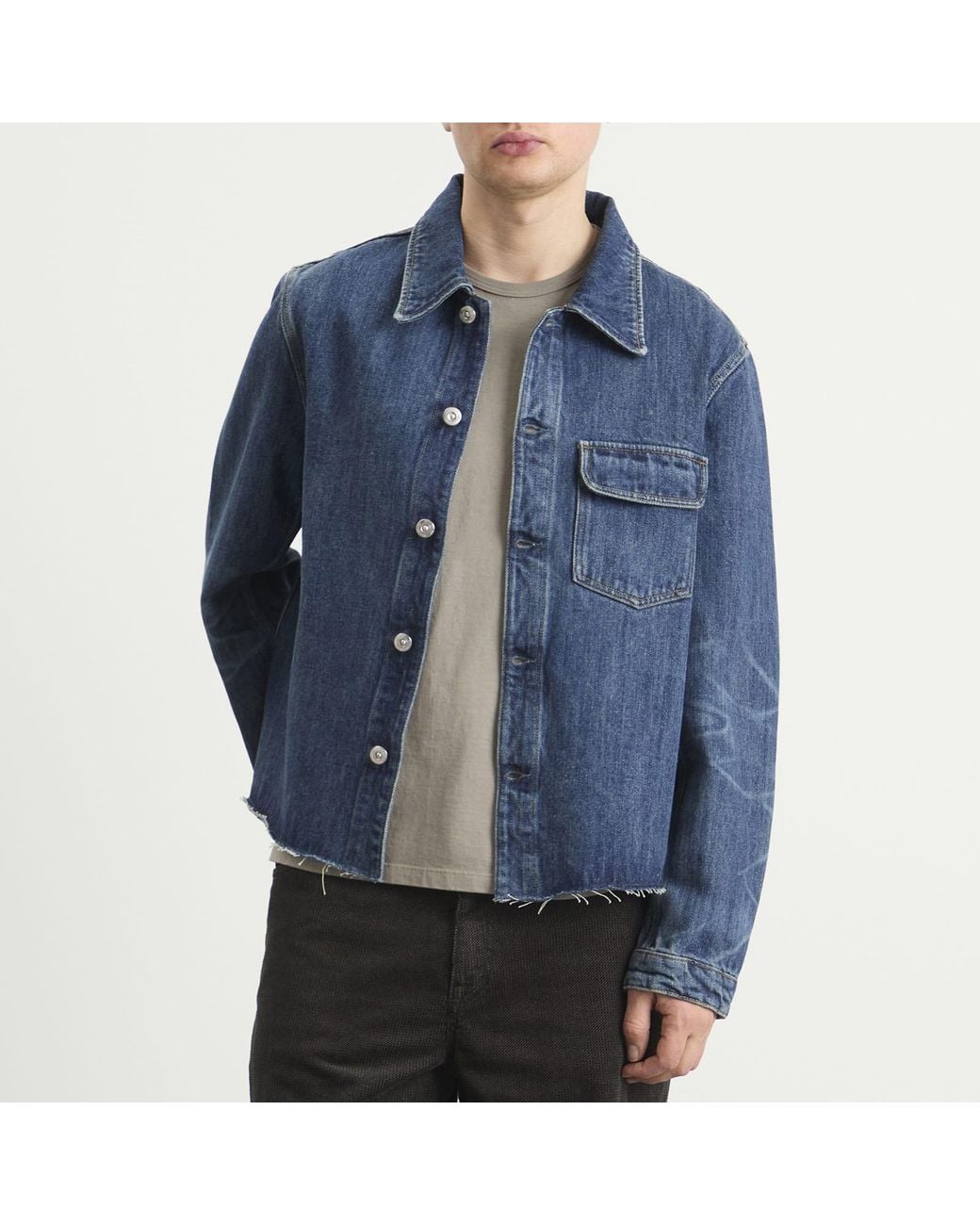 Our Legacy Blue Cut Rebirth Denim Jacket for men