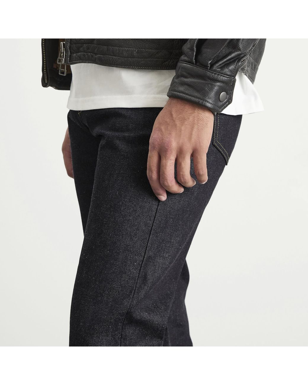 FRIZMWORKS Blue Og Regular Fit Selvedge Denim Jeans for men