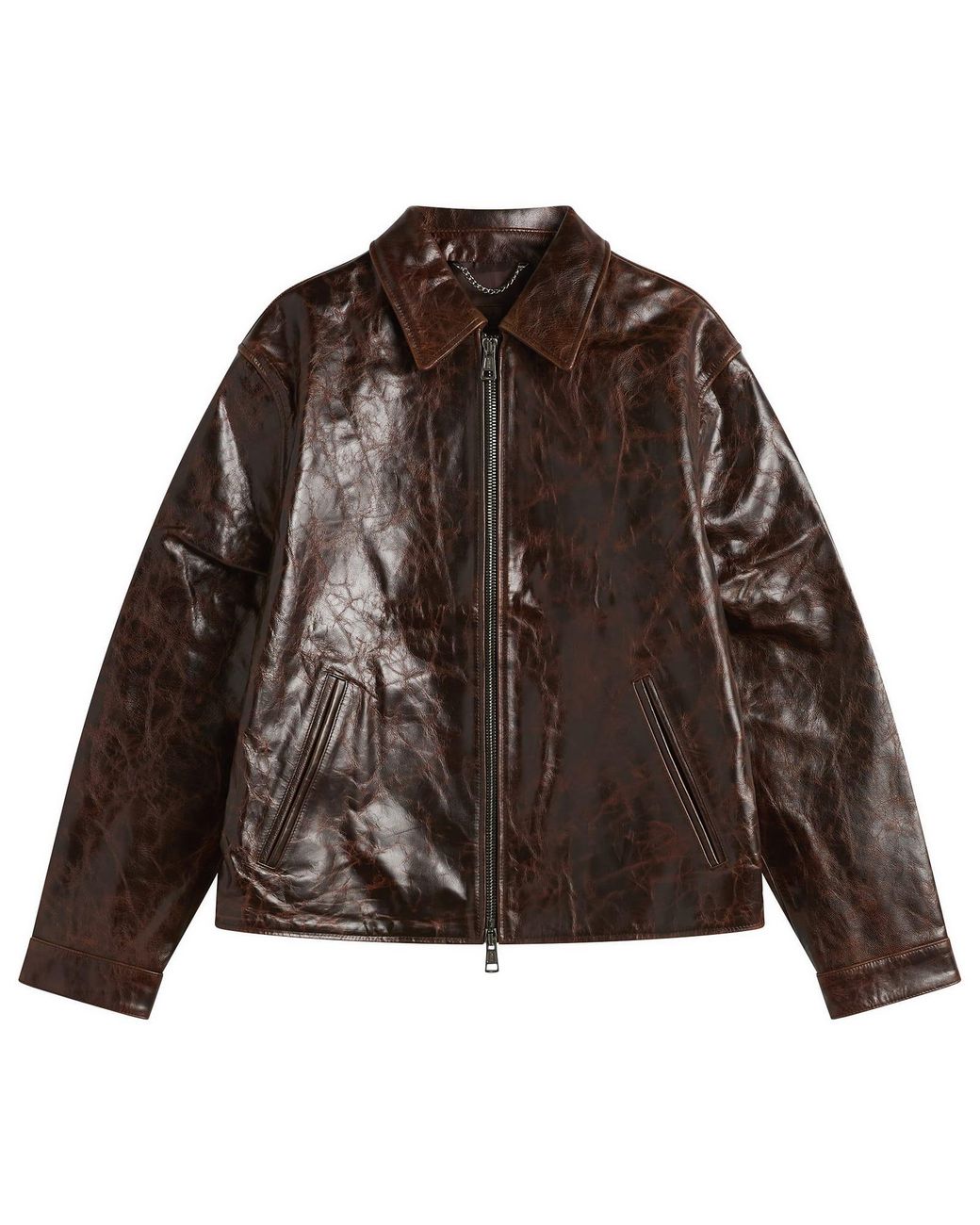 Ronning Brown Leather Jacket for men