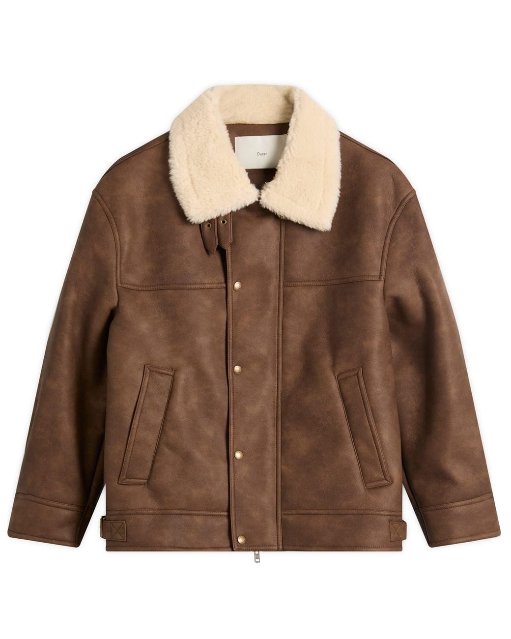 DUNST Brown Faux Shearling Jacket