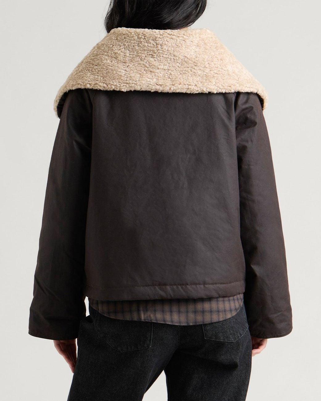 Barbour Mary Wax Jacket in Black | Lyst