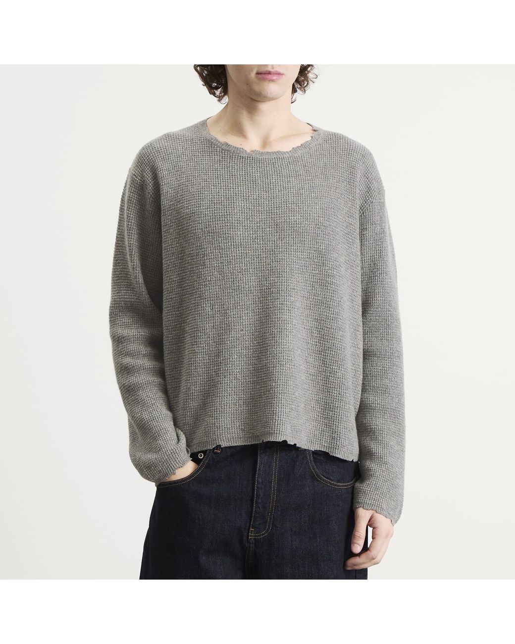 Second/Layer Gray Second Layer Friends Pullover Sweater for men