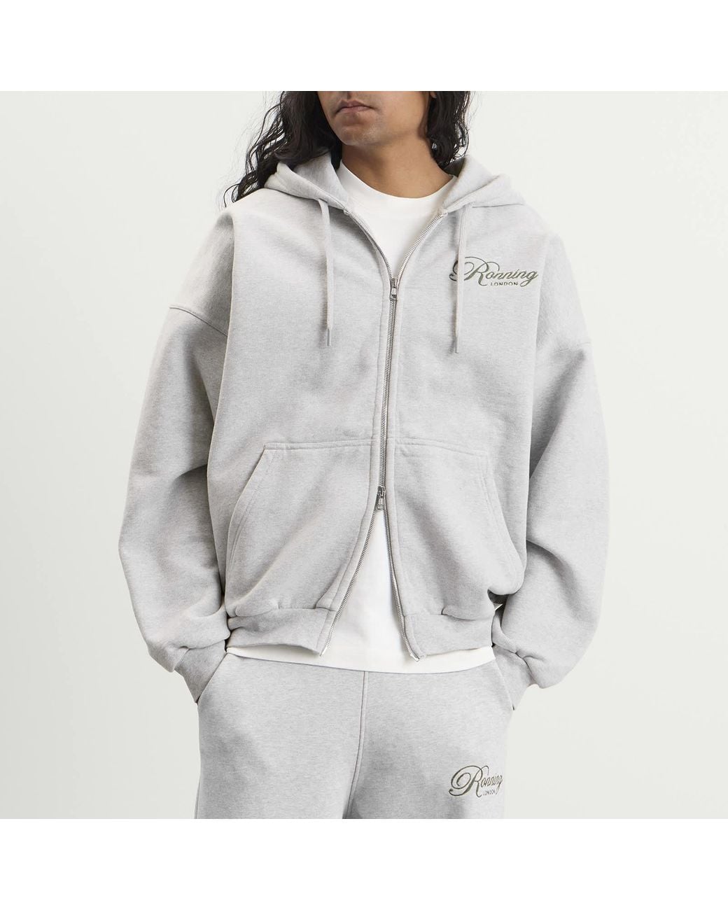Ronning Gray End. X Zip Hood for men