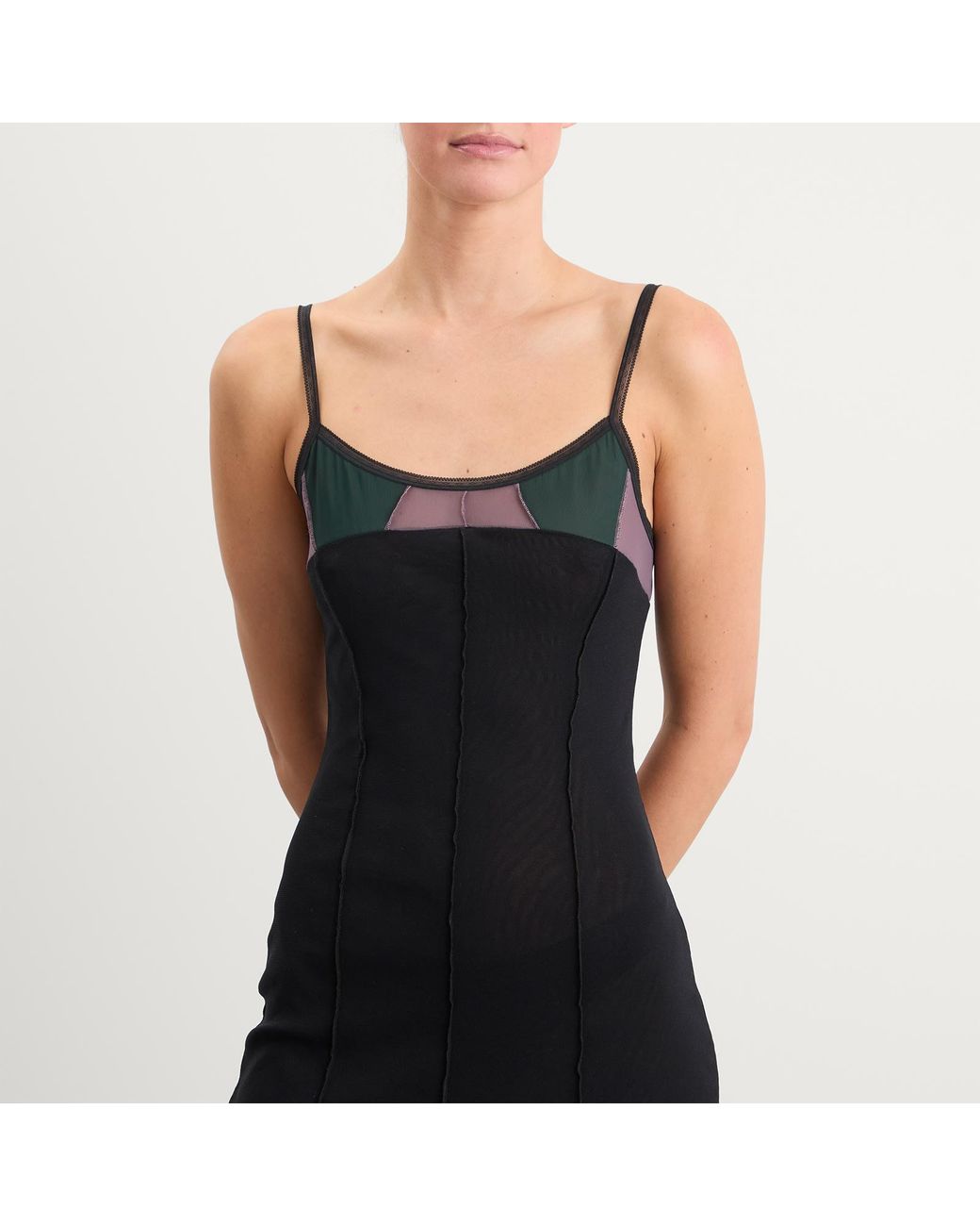 Fruity Booty Black Mesh Mini Dress