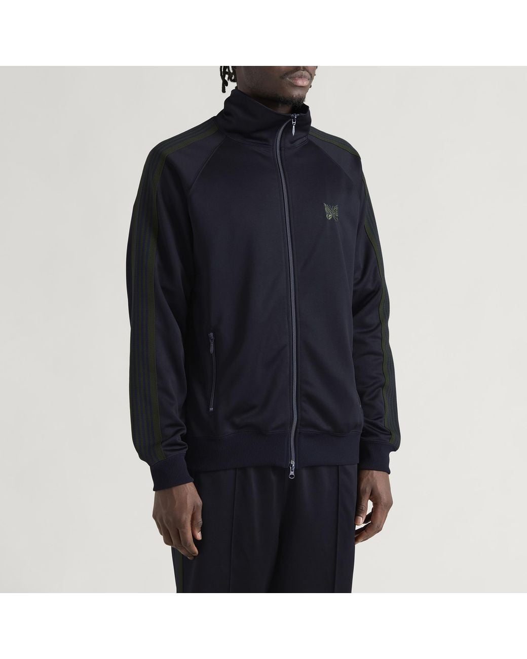Needles Blue Poly Smooth Track Jacket for men