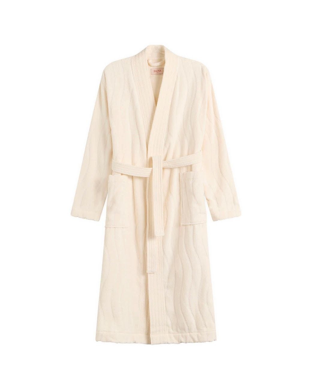 Shower Routine Towel And Robe BAINA Sulis Bath Robe in Natural | Lyst