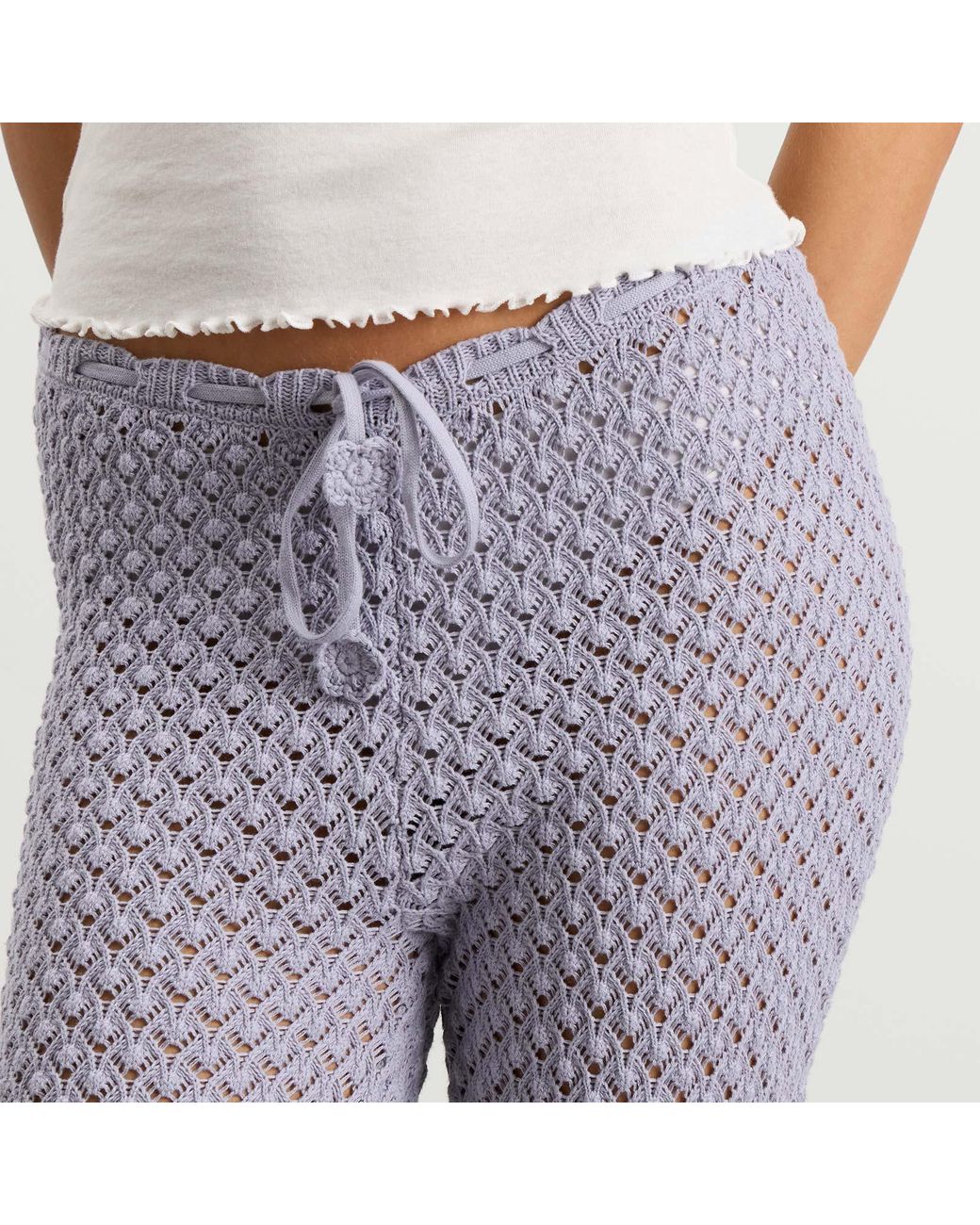 My Mum Made It Purple Daisy Chain Knit Pant