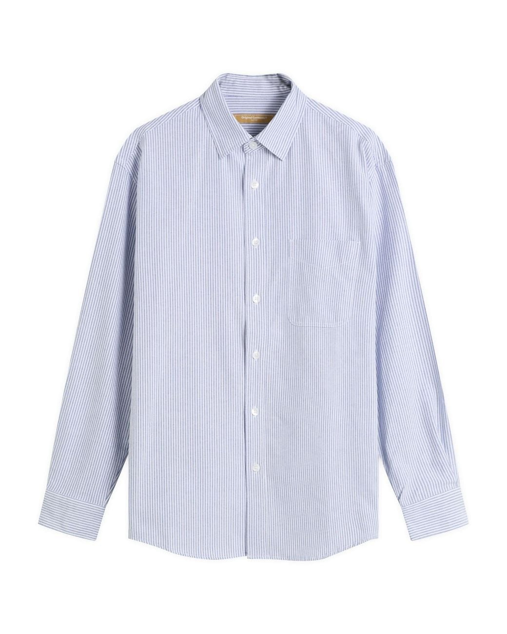 FRIZMWORKS Blue Og Stripe Oversized Shirt for men