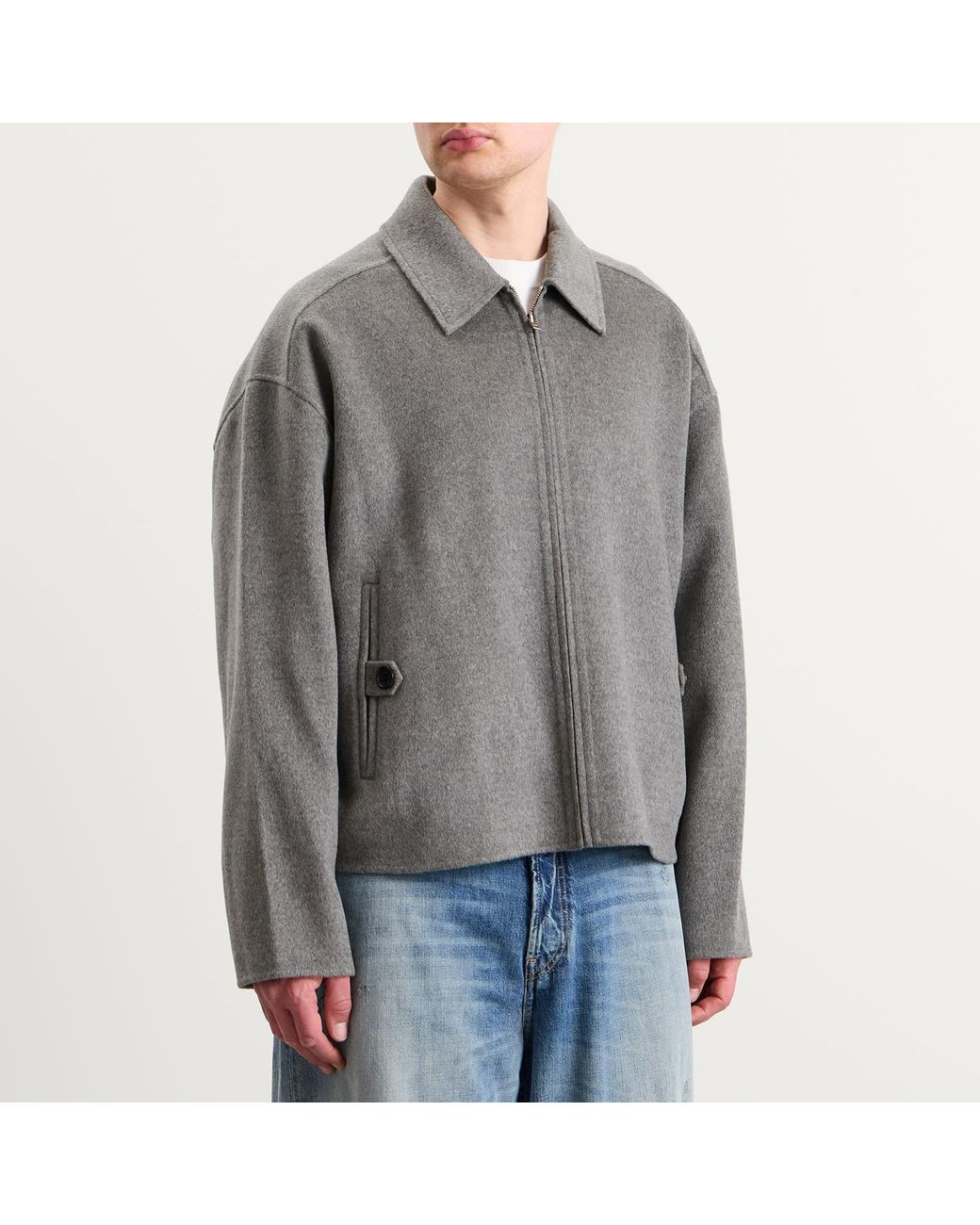 Acne Gray Wool Cashmere Jacket