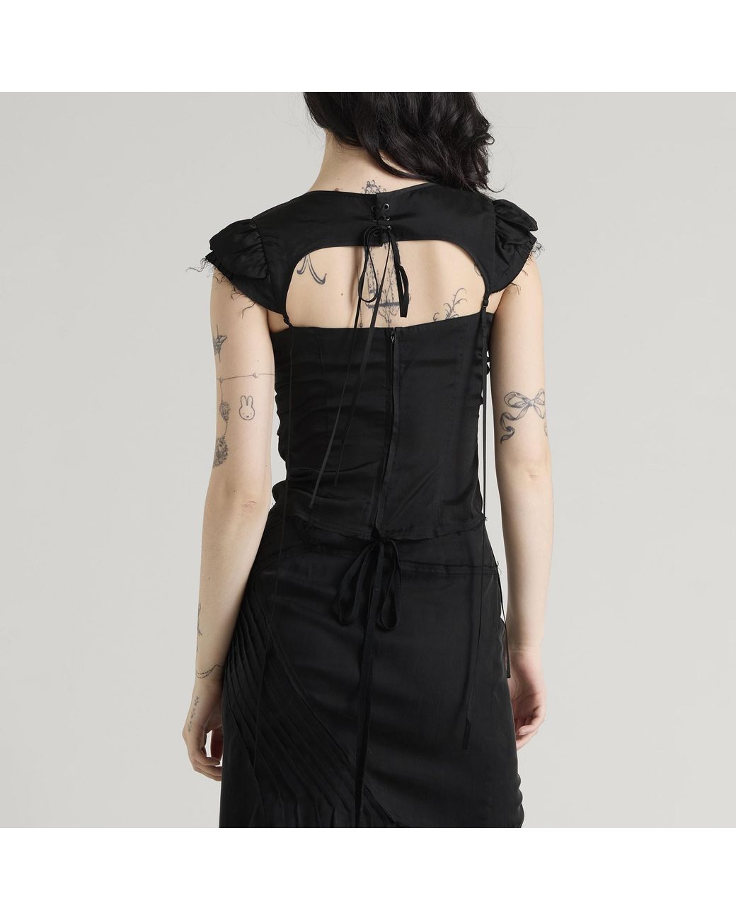 KNWLS Black Beth Blouse