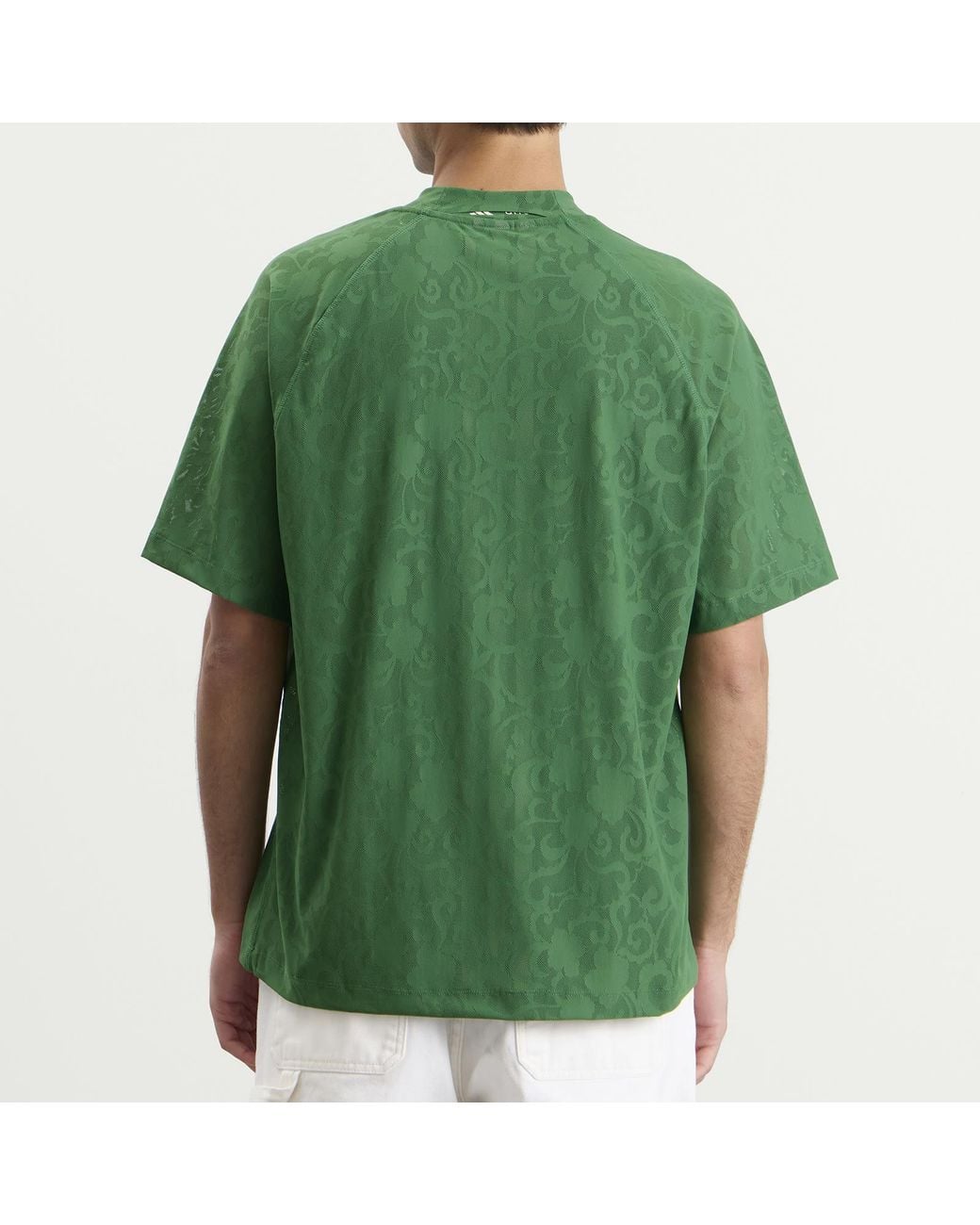 Adidas Green X Arte Engineered Lace Jersey T-Shirt for men
