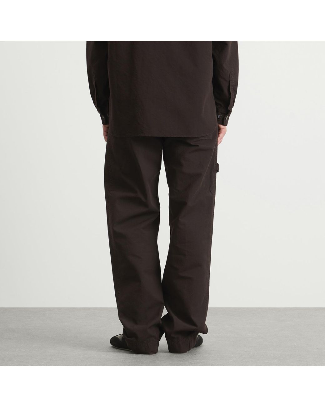 Dries Van Noten Gray Overdyed Double Weave Cotton Cargo for men