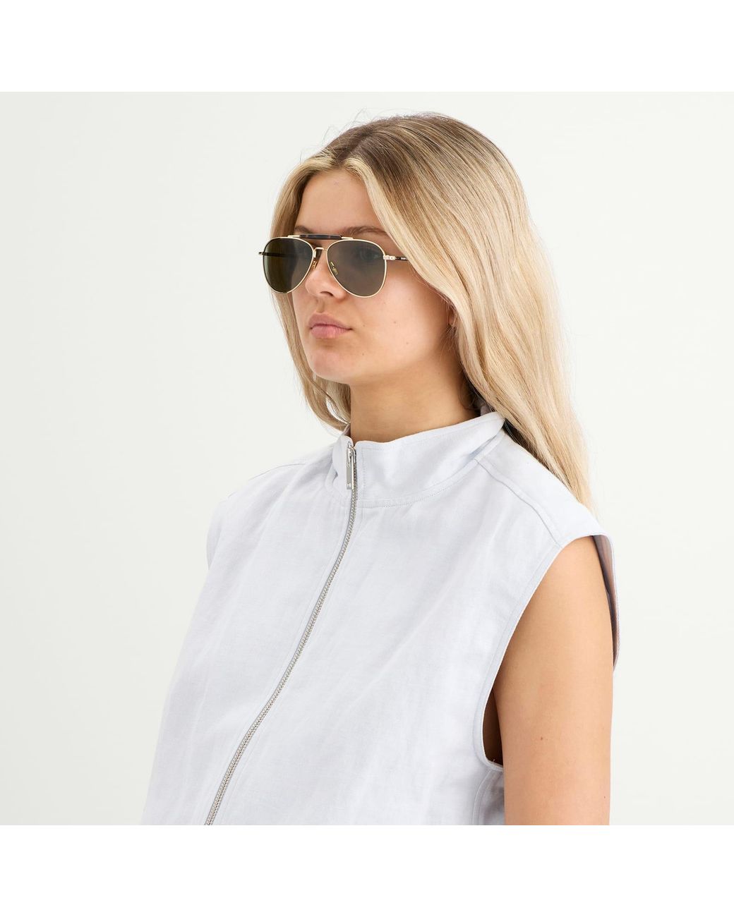 Saint Laurent Metallic Saint Laurent Sl 864 Sunglasses