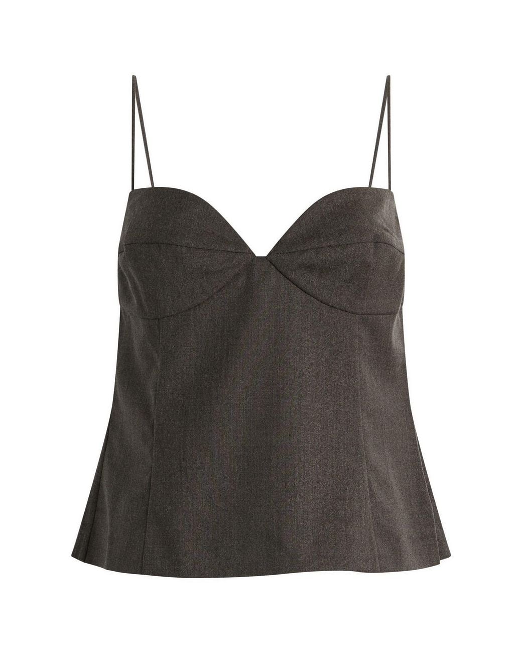 St. Agni Brown Wool Cami