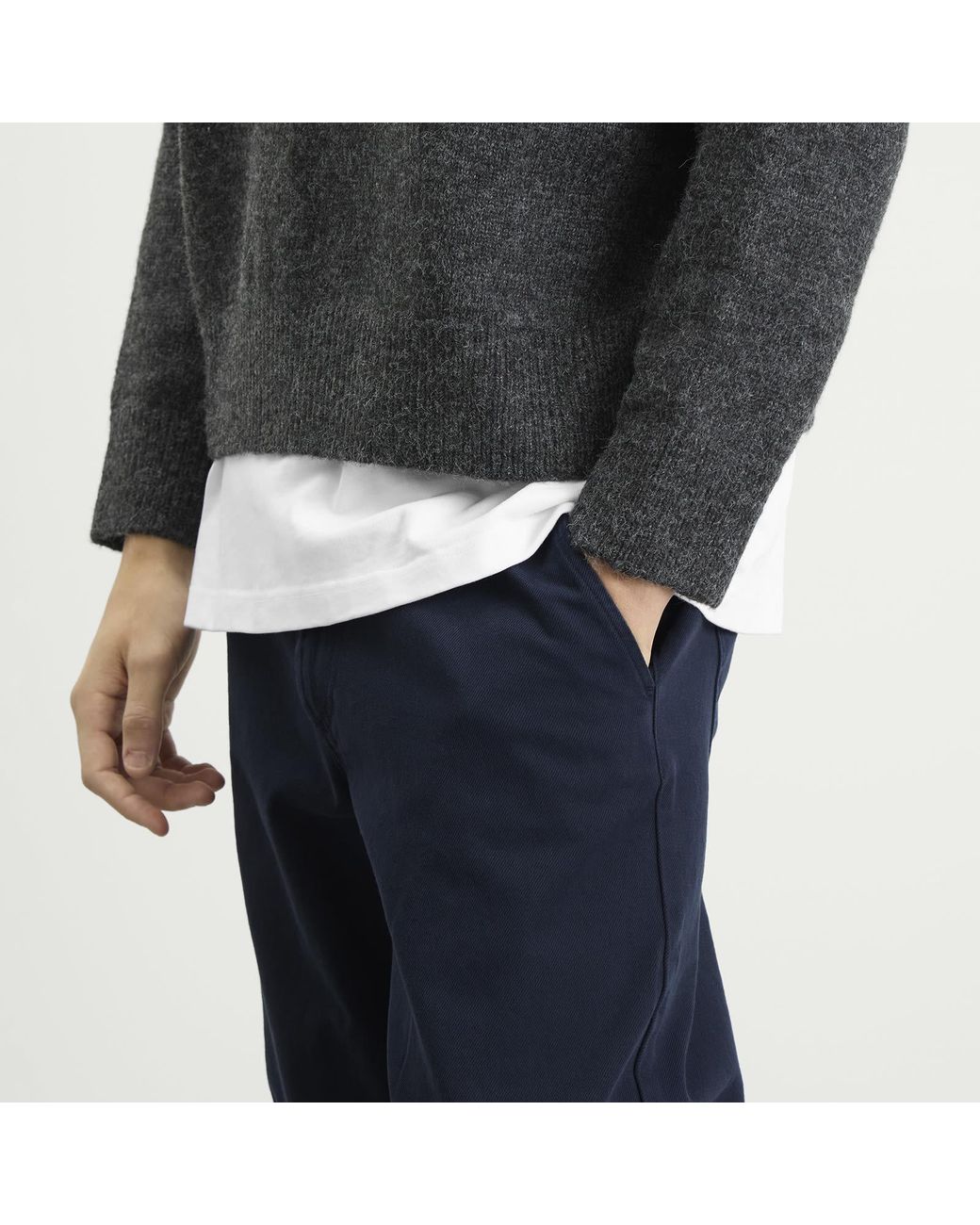 Forét Blue Clay Twill Trousers for men